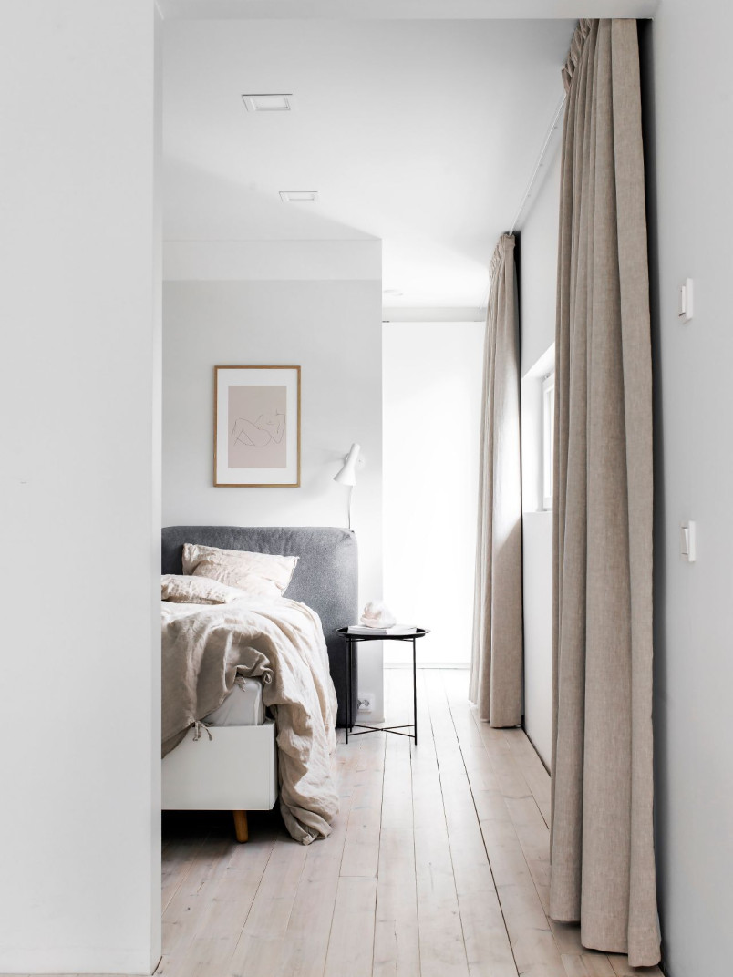 A change as light as a feather in the bedroom