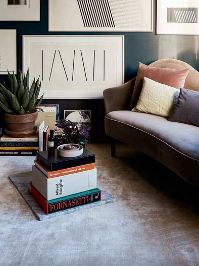 Tikkurila livingroom bold color dark