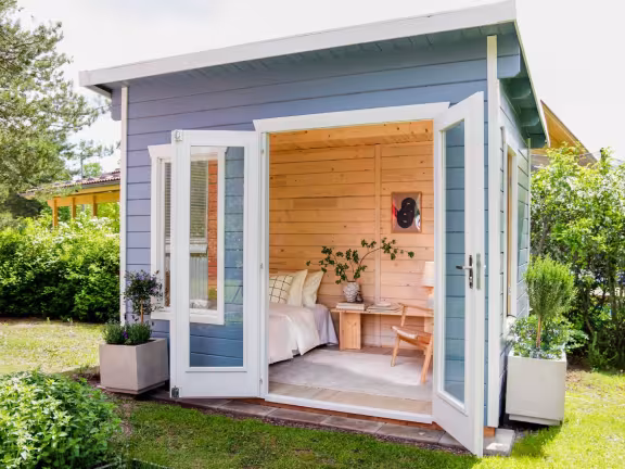 wooden garden cabin