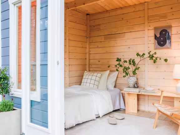 wooden garden cabin