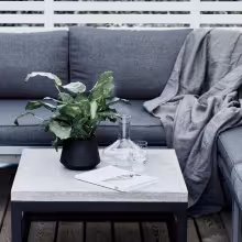 painting concrete table to dark