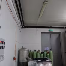 The walls were painted with Tikkurila Argentum 20
