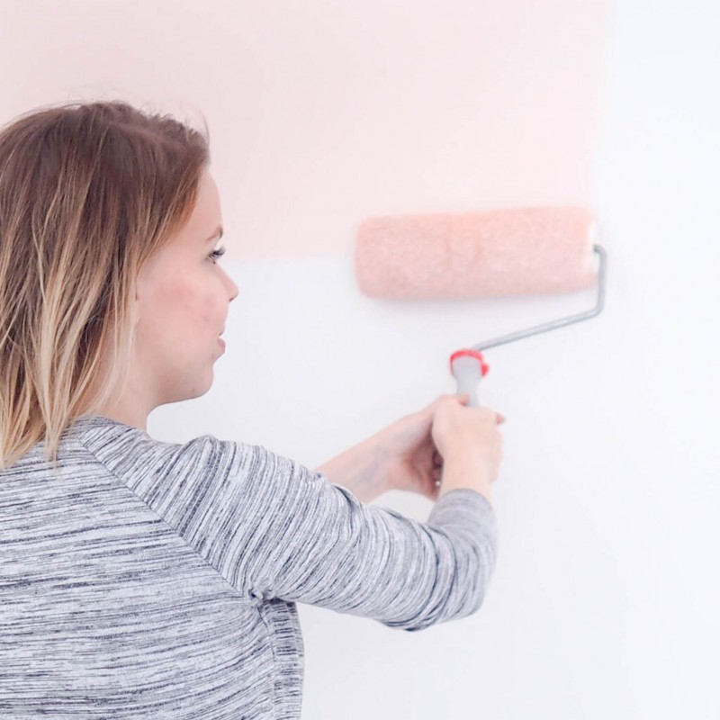 Painting the home office wall
