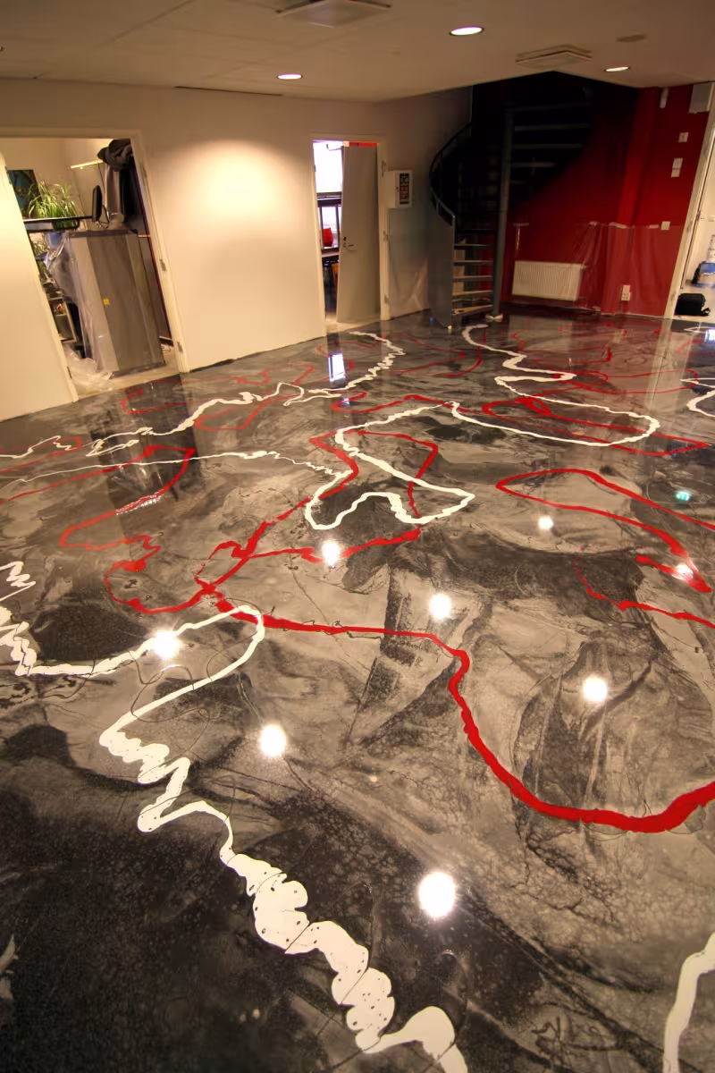 Design floors - Free-hand patterning