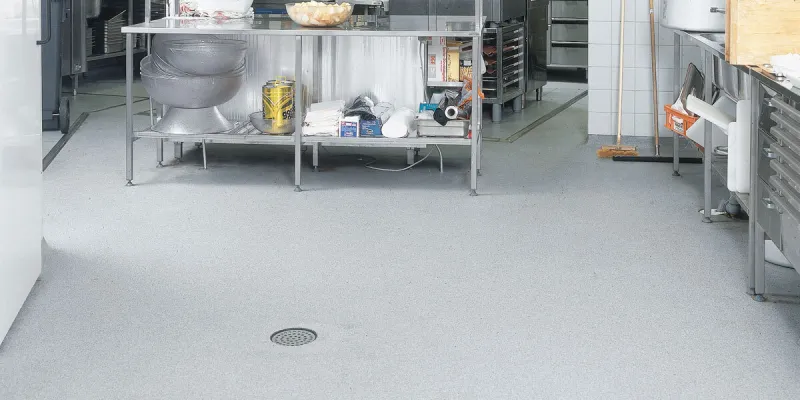 Concrete floors in food processing industry
