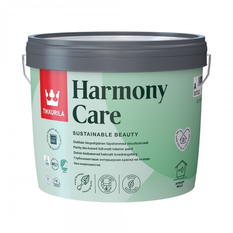 Tikkurila bio-based interior paint Harmony Care